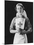Portrait Photograph of a Rather Angelic Nurse with a Serene Face-null-Mounted Photographic Print