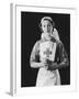 Portrait Photograph of a Rather Angelic Nurse with a Serene Face-null-Framed Photographic Print