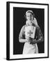 Portrait Photograph of a Rather Angelic Nurse with a Serene Face-null-Framed Photographic Print