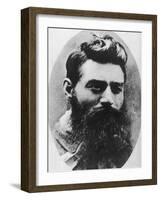 Portrait Photograph of Australian Bushranger Ned Kelly Taken the Day Before His Hanging-null-Framed Photographic Print