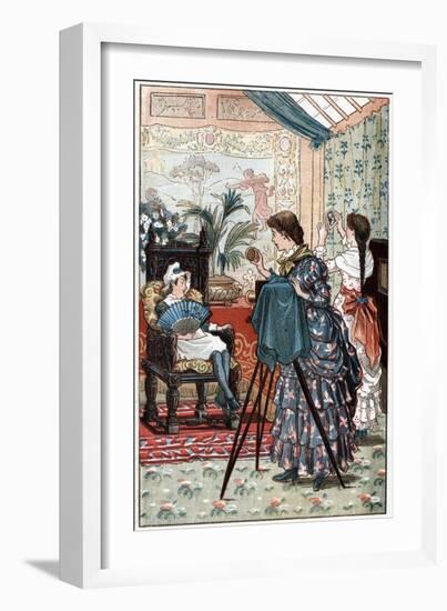 Portrait Photography as a Fitting Career for a Young Woman, 1884-null-Framed Giclee Print