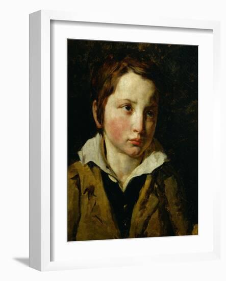 Portrait presume d'Olivier Bro. Oil on canvas. Inv. 10.265.-Theodore Gericault-Framed Giclee Print