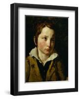 Portrait presume d'Olivier Bro. Oil on canvas. Inv. 10.265.-Theodore Gericault-Framed Giclee Print