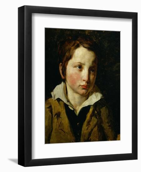 Portrait presume d'Olivier Bro. Oil on canvas. Inv. 10.265.-Theodore Gericault-Framed Giclee Print