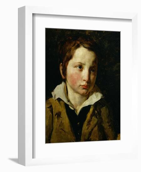 Portrait presume d'Olivier Bro. Oil on canvas. Inv. 10.265.-Theodore Gericault-Framed Giclee Print