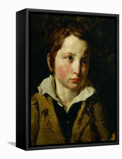 Portrait presume d'Olivier Bro. Oil on canvas. Inv. 10.265.-Theodore Gericault-Framed Stretched Canvas