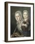 Portrait présumé de madame de Bourgogne et sa fille-null-Framed Giclee Print