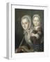 Portrait présumé de madame de Bourgogne et sa fille-null-Framed Giclee Print