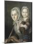 Portrait présumé de madame de Bourgogne et sa fille-null-Mounted Giclee Print