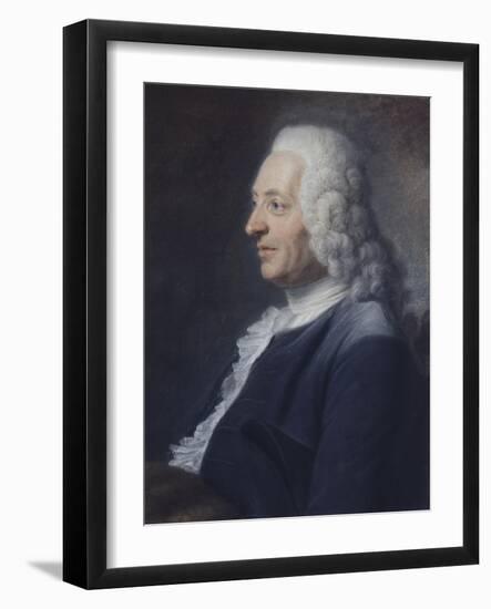 Portrait présumé du Président Herraut-Maurice Quentin de La Tour-Framed Giclee Print