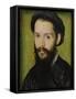 Portrait Presumed to Be Clement Marot-Corneille de Lyon-Framed Stretched Canvas