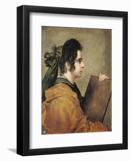 Portrait Presumed to Be Juana Pacheco as a Sibyl-Diego Velazquez-Framed Art Print