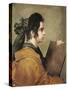 Portrait Presumed to Be Juana Pacheco as a Sibyl-Diego Velazquez-Stretched Canvas