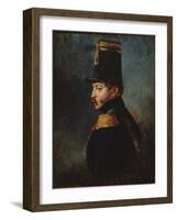 Portrait Presumed to Be of General Gaston Auguste De Gallifet (Oil on Canvas)-Leon Cogniet-Framed Giclee Print