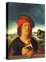 Portrait Presumed to be Paracelsus (1493-1541)-Quentin Metsys-Stretched Canvas