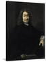 Portrait, Presumed to be Rene Descartes (1596-1650)-Sebastien Bourdon-Stretched Canvas