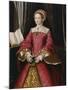 Portrait Print after Elizabeth Tudor-Hans Holbein the Younger-Mounted Giclee Print