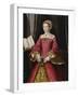 Portrait Print after Elizabeth Tudor-Hans Holbein the Younger-Framed Premium Giclee Print