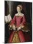 Portrait Print after Elizabeth Tudor-Hans Holbein the Younger-Mounted Premium Giclee Print
