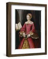 Portrait Print after Elizabeth Tudor-Hans Holbein the Younger-Framed Giclee Print