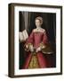 Portrait Print after Elizabeth Tudor-Hans Holbein the Younger-Framed Giclee Print