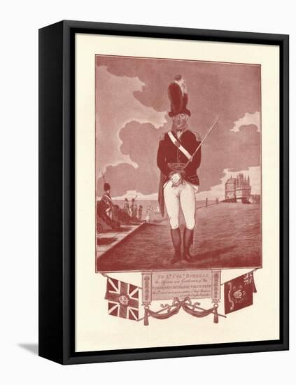 ' Portrait representation of uniform inscribed by proprietor', 1780-1820, (1909)-Charles Tomkins-Framed Stretched Canvas