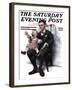 "Portrait" Saturday Evening Post Cover, July 9,1921-Norman Rockwell-Framed Giclee Print