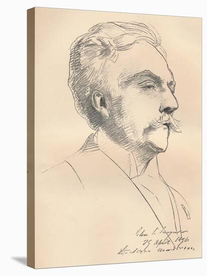 'Portrait-Sketch of M. Gabriel Faure', c1889-John Singer Sargent-Stretched Canvas