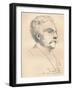 'Portrait-Sketch of M. Gabriel Faure', c1889-John Singer Sargent-Framed Giclee Print