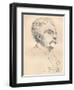 'Portrait-Sketch of M. Gabriel Faure', c1889-John Singer Sargent-Framed Giclee Print