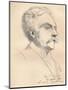 'Portrait-Sketch of M. Gabriel Faure', c1889-John Singer Sargent-Mounted Giclee Print