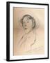 'Portrait sketch of Miss Violet Paget (Vernon Lee)', c1881-John Singer Sargent-Framed Giclee Print