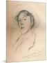 'Portrait sketch of Miss Violet Paget (Vernon Lee)', c1881-John Singer Sargent-Mounted Premium Giclee Print