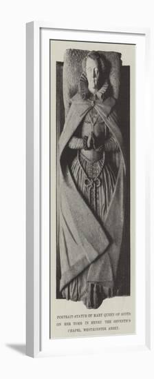 Portrait-Statue of Mary Queen of Scots on Her Tomb in Henry the Seventh's Chapel, Westminster Abbey-null-Framed Premium Giclee Print