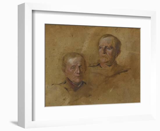 Portrait Studies of Field Marshal Helmuth Graf von Moltke (1800-1891), ca 1880-1885-null-Framed Giclee Print