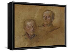 Portrait Studies of Field Marshal Helmuth Graf von Moltke (1800-1891), ca 1880-1885-null-Framed Stretched Canvas
