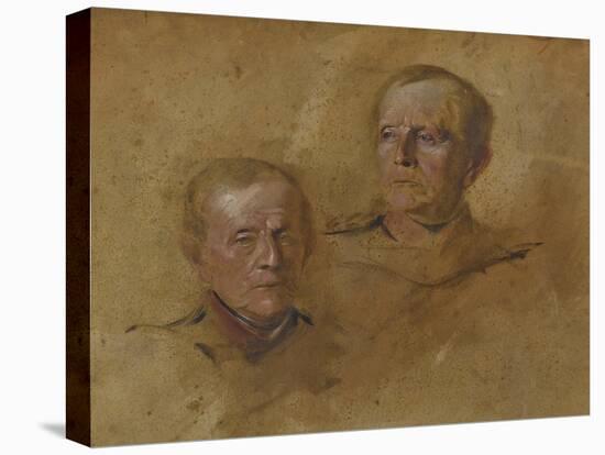 Portrait Studies of Field Marshal Helmuth Graf von Moltke (1800-1891), ca 1880-1885-null-Stretched Canvas