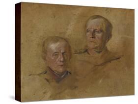 Portrait Studies of Field Marshal Helmuth Graf von Moltke (1800-1891), ca 1880-1885-null-Stretched Canvas