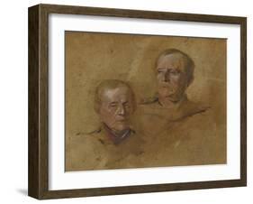 Portrait Studies of Field Marshal Helmuth Graf von Moltke (1800-1891), ca 1880-1885-null-Framed Giclee Print