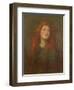 Portrait Study of a Girl with Red Hair, C.1885-George Frederick Watts-Framed Giclee Print