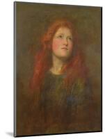 Portrait Study of a Girl with Red Hair, C.1885-George Frederick Watts-Mounted Giclee Print