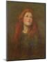 Portrait Study of a Girl with Red Hair, C.1885-George Frederick Watts-Mounted Giclee Print
