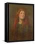 Portrait Study of a Girl with Red Hair, C.1885-George Frederick Watts-Framed Stretched Canvas