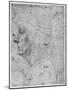 Portrait Study of a Man, 15th Century-Leonardo da Vinci-Mounted Giclee Print