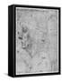 Portrait Study of a Man, 15th Century-Leonardo da Vinci-Framed Stretched Canvas