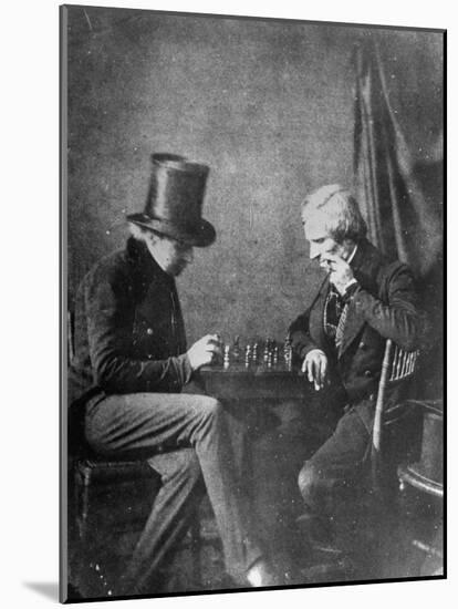 Portrait Study of Chess Players, to Show How Negatives Can Be Used to Make Any Number of Positives-Bernard Hoffman-Mounted Photographic Print