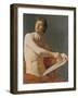 Portrait Study-Jean Auguste Dominique Ingres-Framed Giclee Print