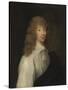 Portrait Traditionally Identified as Catherine Vane, Dressed as a Gentleman-Cornelius I Johnson-Stretched Canvas