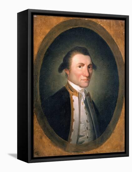 Portrait von Captain James Cook, R.N. (1728-1779), in Uniform-John Webber-Framed Stretched Canvas