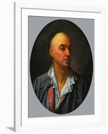 Portrait von Denis Diderot-Jean Baptiste Greuze-Framed Giclee Print